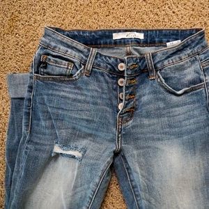 Distressed Mid-rise KanCan Jeans NWOT